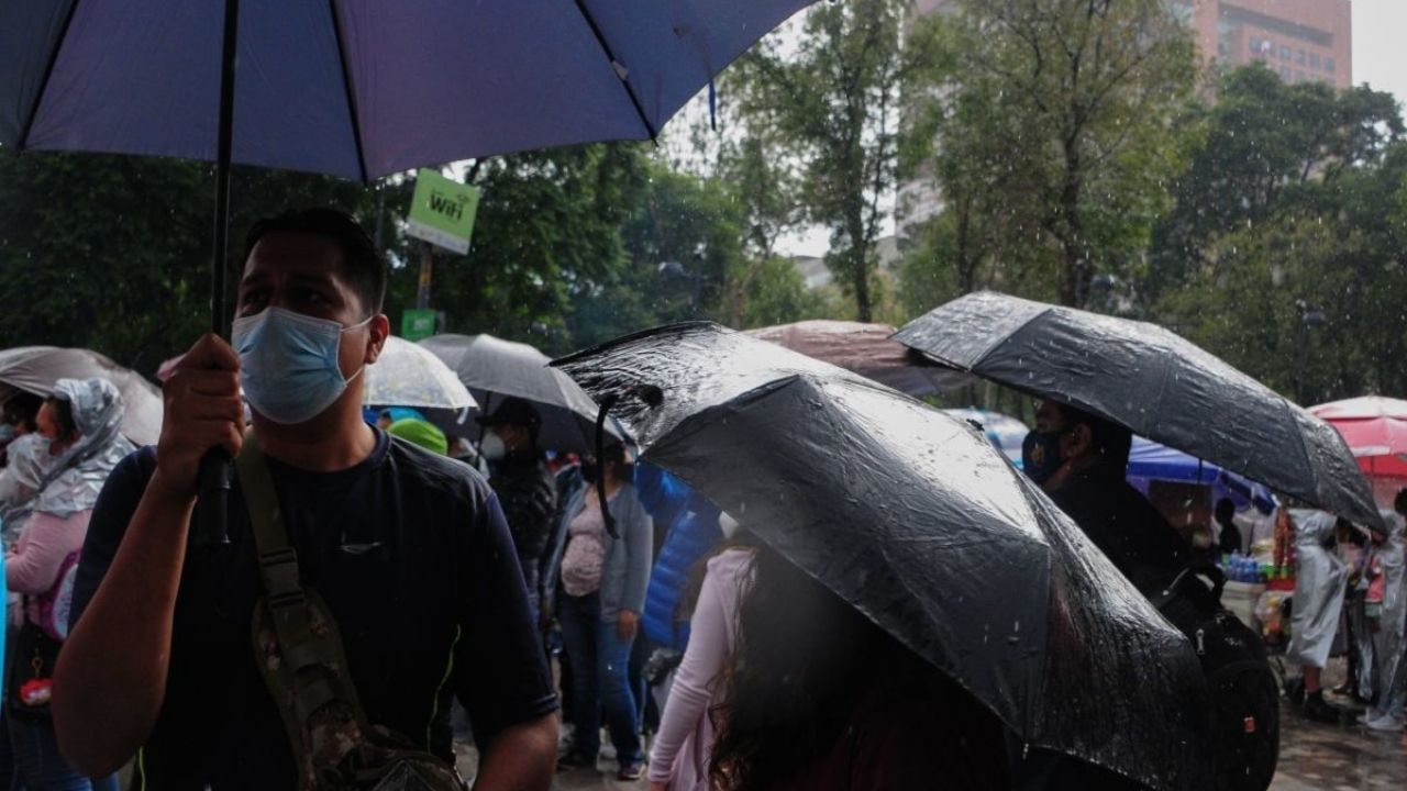 Saca el paraguas Prevén lluvias y fuertes vientos en CDMX y EDOMEX