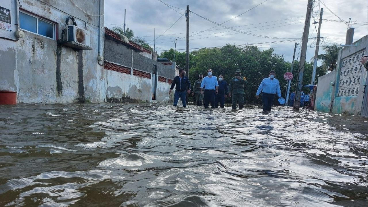 Tras las fuertes lluvias en Yucatán se reportan inundaciones en