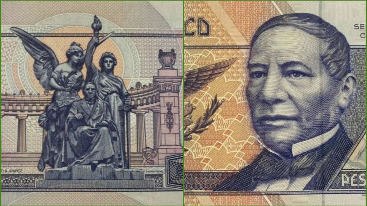 Este billete de 20 pesos con Benito Juárez se vende por 120 mil pesos