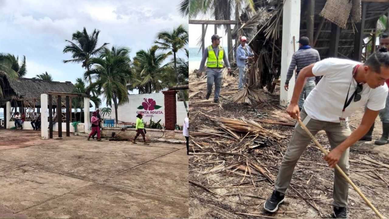 Huracan Otis Destroz Historia En Pie De La Cuesta Restaurante Acapulco