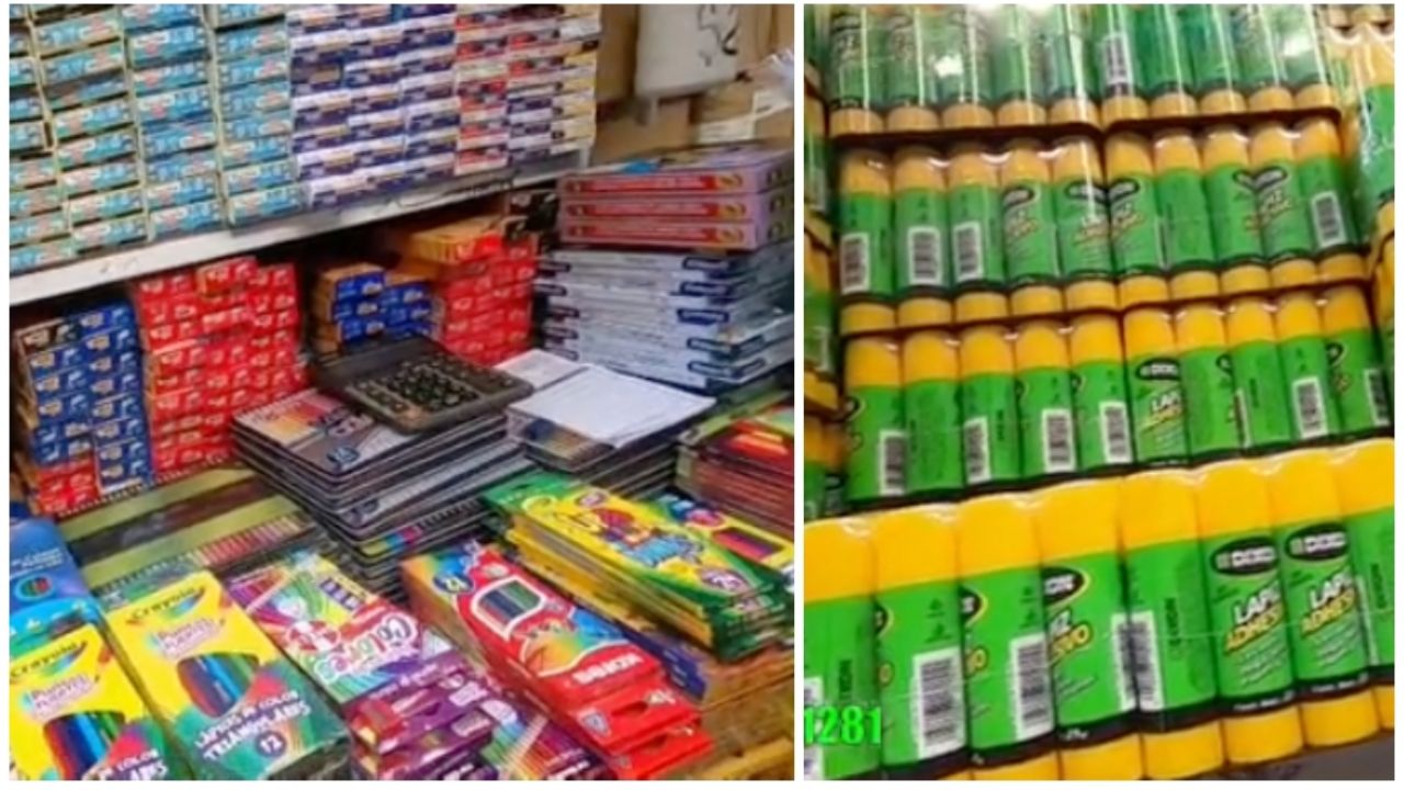 La papelería más barata del Centro Histórico vende cajas de color en