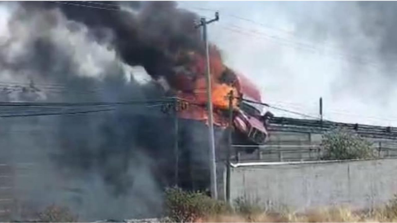 Video Explota Tr Iler En Carretera De Texcoco Tras Accidente Chofer