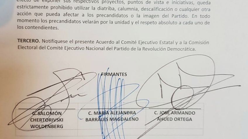 Acuerdan precandidatos CDMX del PRD elección por encuesta