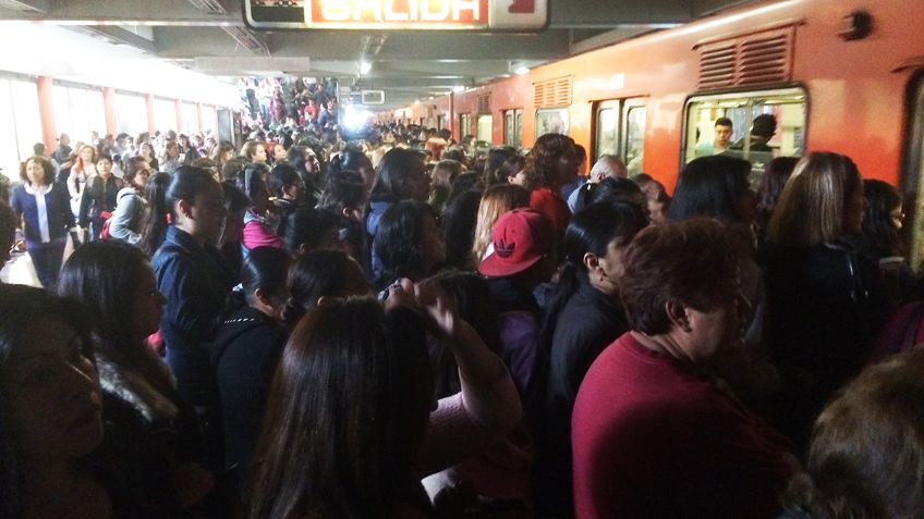 Por esta razón se provocó el caos en la Línea 7 del Metro