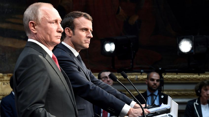 Uso de armas químicas será objeto de represalias: Macron ante Putin