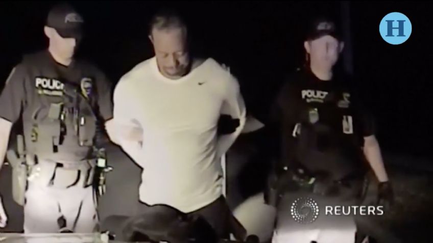 Difunden video de arresto de Tiger Woods