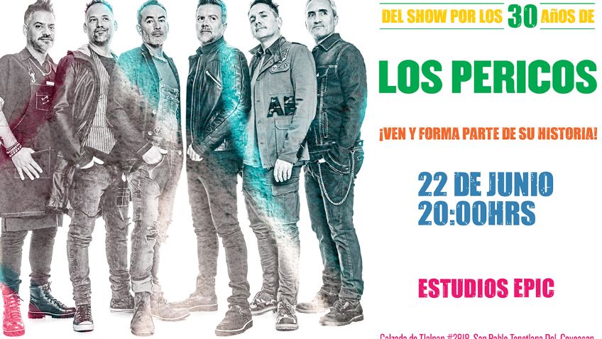 Te invitamos a la grabación en vivo con Los Pericos por sus 30 años