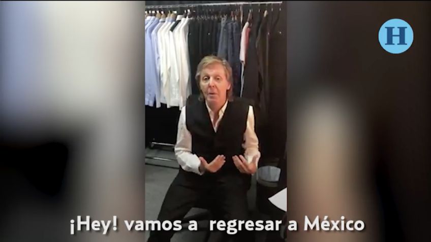 Así anunció Paul McCartney su próximo concierto en México