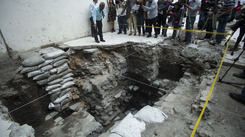 Hallan templo dedicado al dios del viento en el Centro Histórico