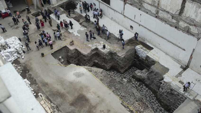 Hallan templo dedicado al dios del viento en el Centro Histórico