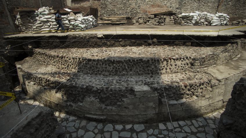 Hallan templo dedicado al dios del viento en el Centro Histórico