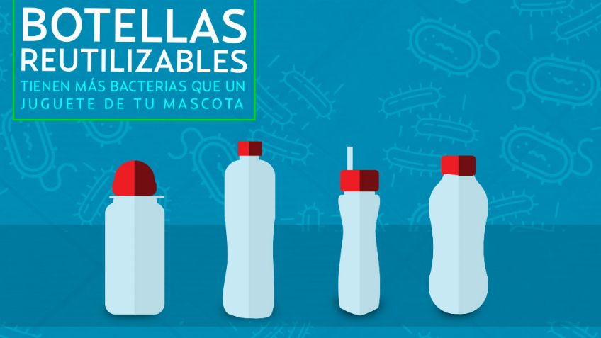 Botellas reutilizables: más bacterias que un juguete de mascota