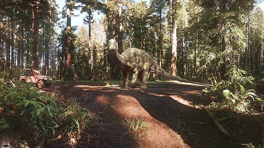 Realidad virtual "resucita" al apatosaurus, un dinosaurio del Jurásico