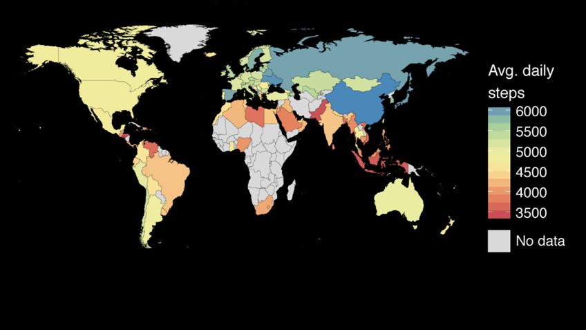 México, mal clasificado entre los países más "flojos" del mundo