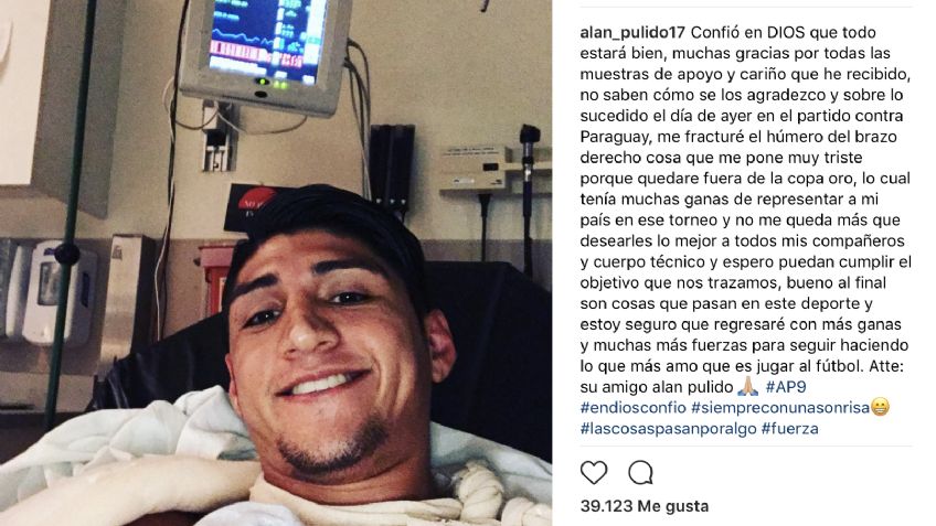 Alan Pulido regresa a Guadalajara; se confirma fractura