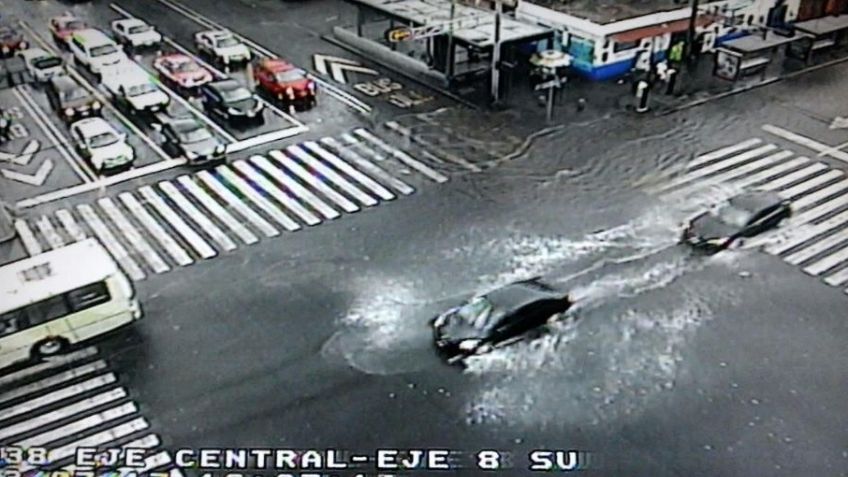 Lluvias en CDMX ya dejan varios encharcamientos