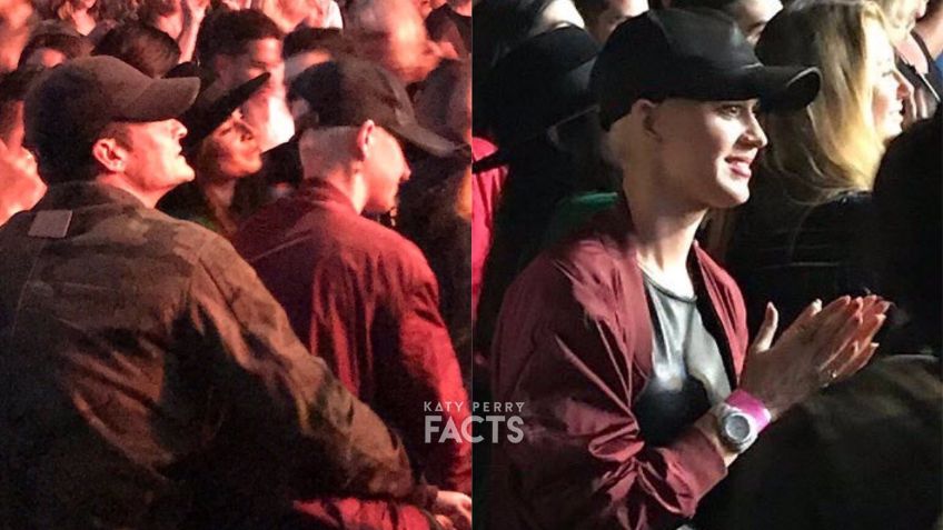 Katy Perry y Orlando Bloom se reencuentran en concierto de Ed Sheeran