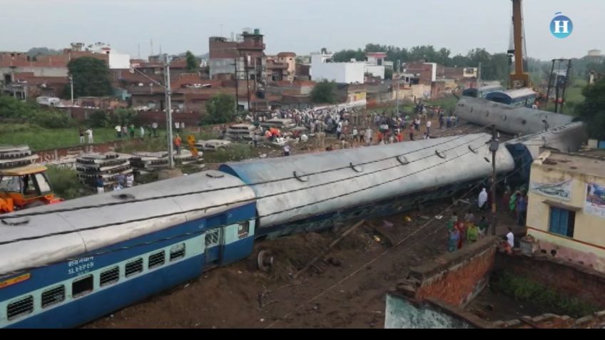 Accidente de tren en la India deja 123 heridos y más de 20 muertos