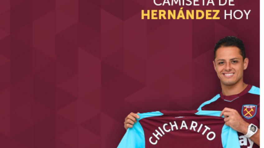 West Ham subasta camiseta firmada de 'Chicharito” Hernández