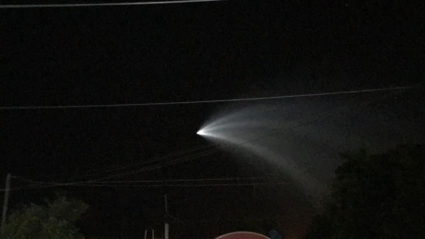 Cohete Falcón 9, de SpaceX, ilumina cielo del noroeste de México: VIDEO