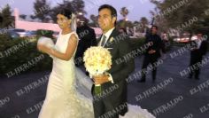 Checo Pérez y Carola Martínez ya son marido y mujer