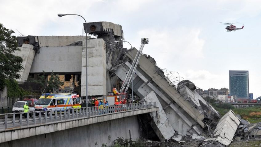 Italia decretó estado de emergencia en Génova tras colapso de puente