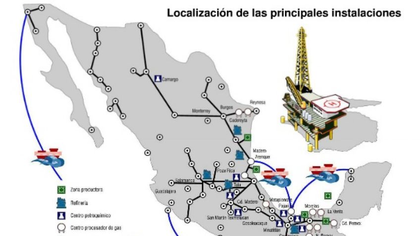 Estos son los ductos de Pemex que corren por México: MAPA