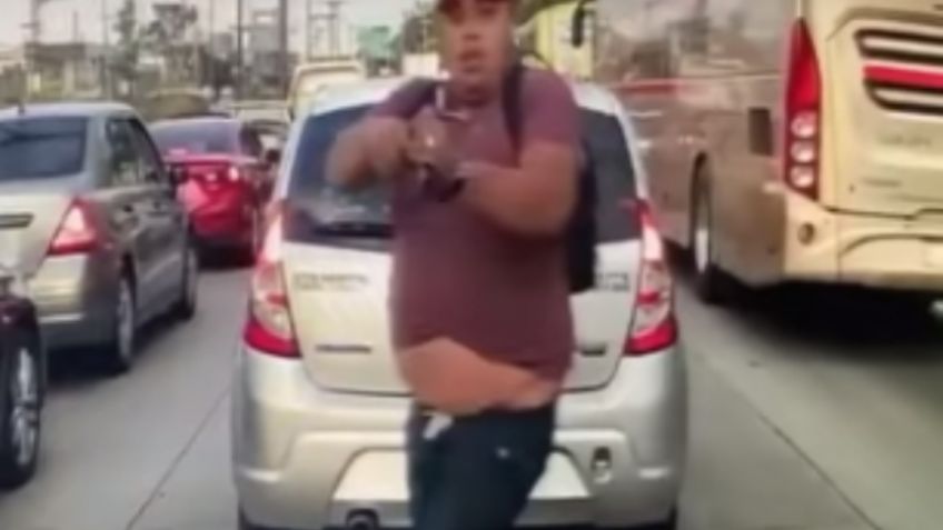 "El reloj o te meto un balazo en la cabeza"; asaltan a automovilista sobre la carretera México-Toluca: VIDEO