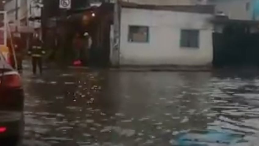 Lluvia en la CDMX provoca severos encharcamientos en Xochimilco: FOTOS + VIDEOS