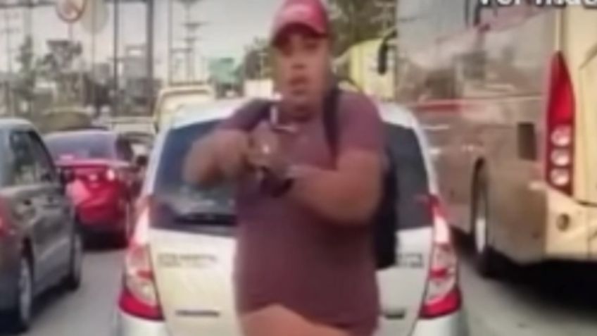 "El reloj o te meto un balazo en la cabeza"; asaltan a automovilista sobre la carretera México-Toluca: VIDEO