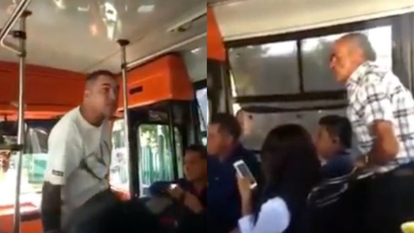 Conductor de microbús insulta y amenaza a pasajeros en CDMX: VIDEO