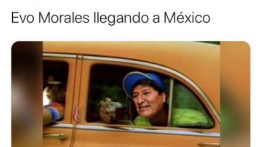 Evo Morales llega a México y también lo reciben los memes