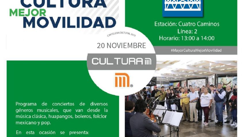 No te pierdas las actividades culturales que el STC Metro tiene para ti