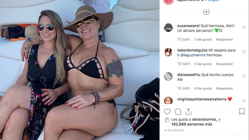 ¡No le importan las críticas! Alejandra Guzmán posa en bikini y así luce: FOTOS