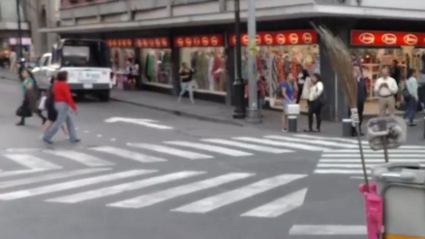 Conoce el cruce de cebra diagonal de la CDMX, al estilo Tokio: VIDEO