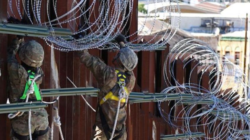 Proponen queja contra instalación de alambre de púas en muro entre Sonora y Arizona