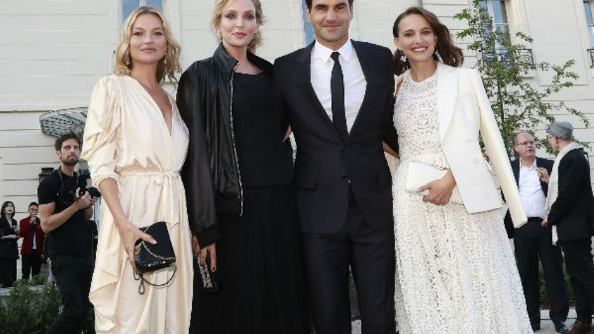 Natalie Portman, Uma Thurman, Kate Moss y Roger Federer en los 150 años de Moët