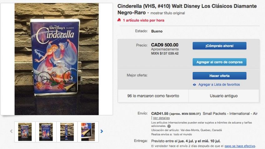 ¡No los tires! tus VHS de Disney pueden valer miles de dólares