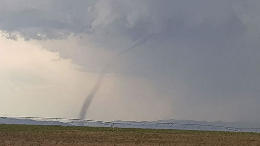 Captan tornado en Chihuahua esta tarde: VIDEO