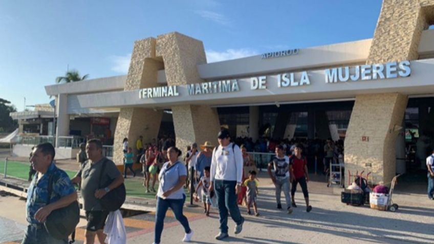 Crece en 8.7 por ciento pasajeros en terminal marítima de Isla Mujeres