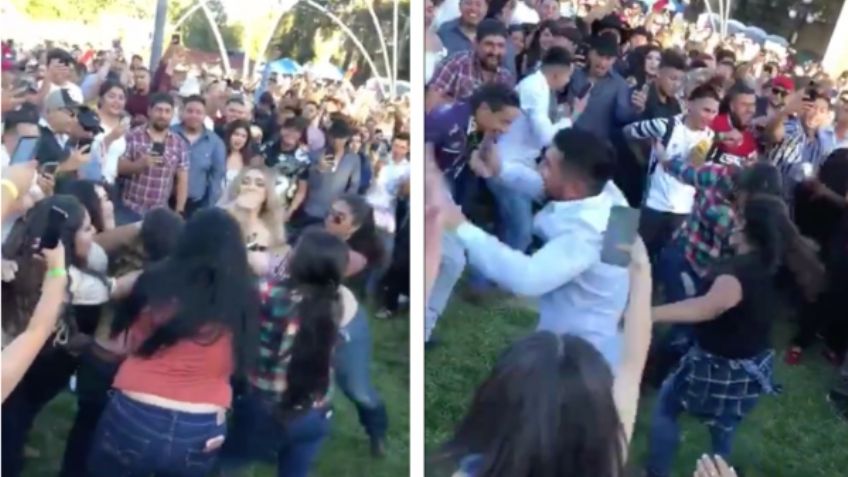 Joven detiene pelea campal con sus pasos de baile: VIDEO