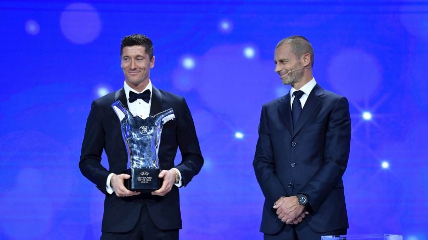 Robert Lewandowski gana premio UEFA a Mejor Jugador del Año