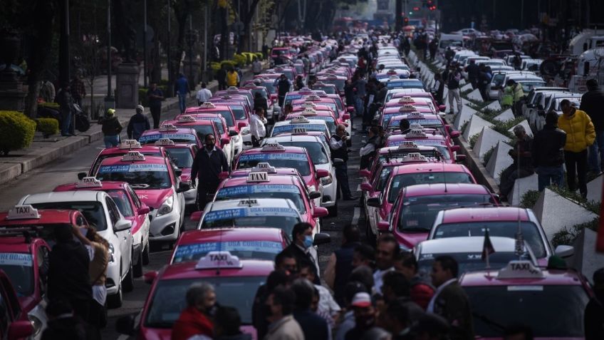 Hubieran existido más bloqueos viales en CDMX: Flores sobre la marcha de taxistas