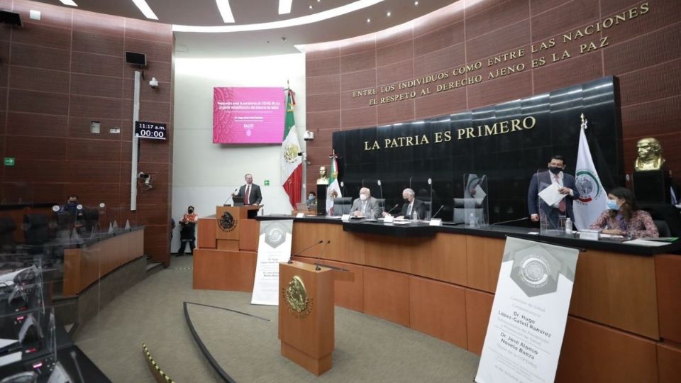 El subsecretario de Promoción y Prevención de la Salud comparece hoy en el Senado de la República. Foto: @AntaresVazAla