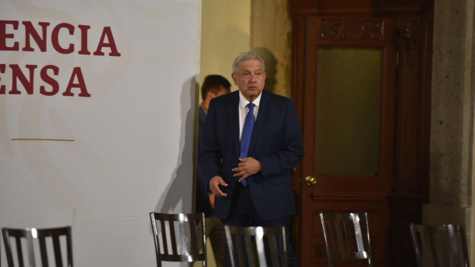 El presidente López Obrador desde La Mañanera. Foto: Daniel Ojeda