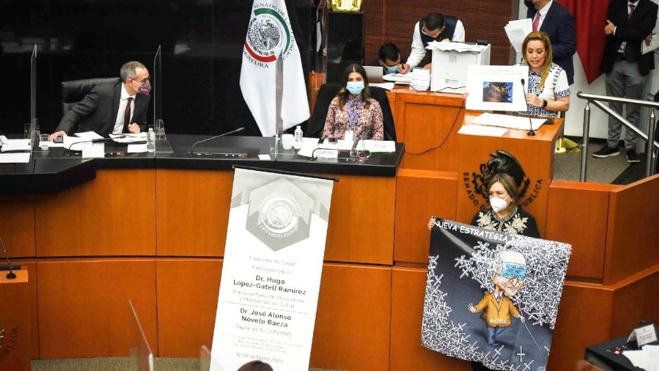 La comparecencia del subsecretario de Salud, Hugo López-Gatell, fue suspendida ayer, luego de las criticas realizadas por las distintas bancadas del Senado. Foto: Cuartoscuro