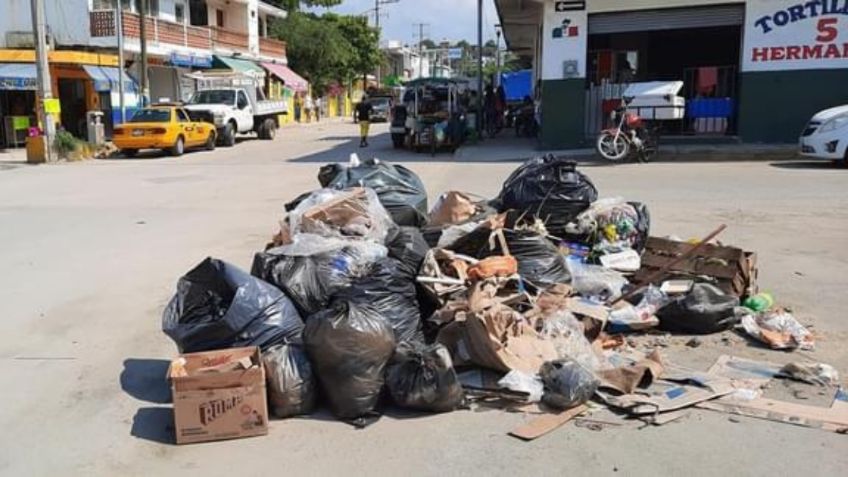 Calles en Manzanillo se llenan de basura tras el cierre del relleno sanitario