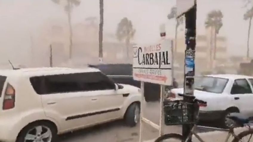 Conagua explica la rara tormenta de polvo cubrió Comondú