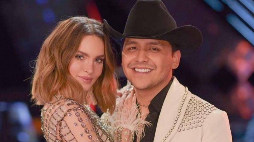 ¡Amor verdadero! Belinda presume AUTORRETRATO con Christian Nodal y este es el RESULTADO: FOTO