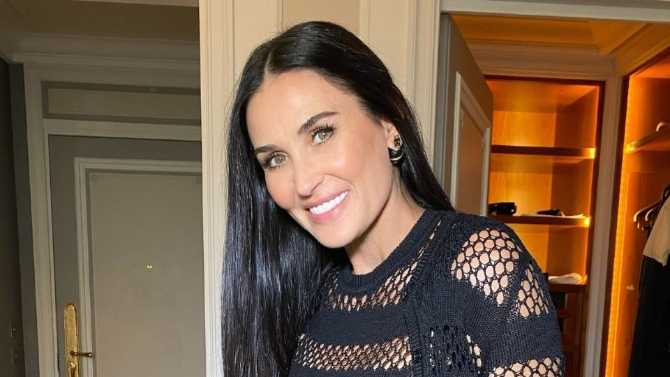 Demi Moore es una mujer mayor de 50 años que demuestra que la melena larga puede ser un acierto. Foto: Especial